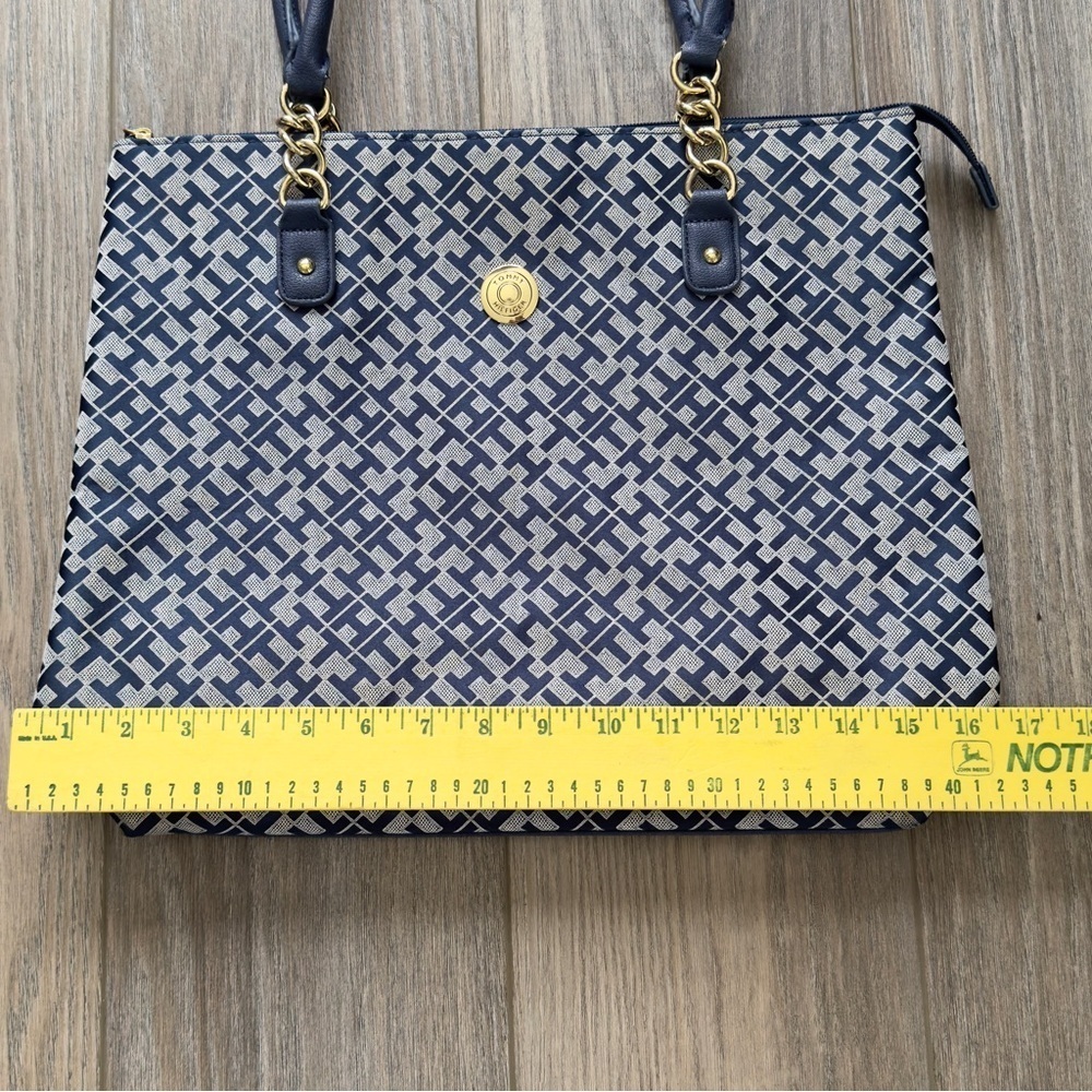 Tommy Hilfiger Over The Shoulder Handbag/Tote/Purse Navy Blue - Picture 7 of 10